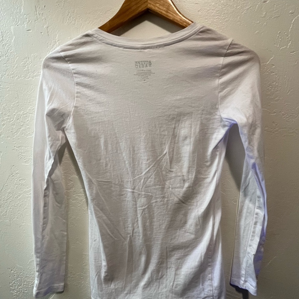 Active Basic White Long Sleeve Tee - image 2